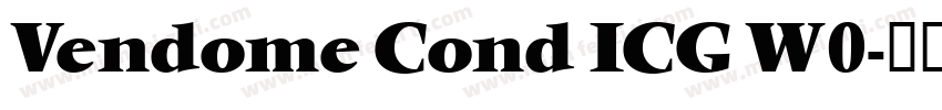 Vendome Cond ICG W0字体转换